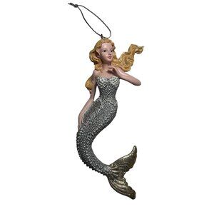 Blonde Mermaid Glitter Ornament Shimmering Pier One Christmas Décor